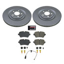 PowerStop Genuine Geomet Coated Rotor and Carbon-Fiber Ceramic Brake Pad Kit