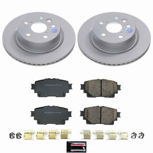 Genuine Geomet Coated Rotor and Low-Dust Ceramic Brake Pad Kit