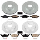 PowerStop Genuine Geomet Coated Rotor and Low-Dust Ceramic Brake Pad Kit