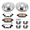 PowerStop Z36 Carbon-Fiber Ceramic Brake Pad with Drilled and Slotted Rotor Kit