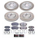 PowerStop Semi-Coated Rotor and Low-Dust Ceramic Brake Pad Kit