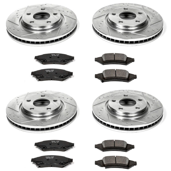 PowerStop Z23 Daily Driver Carbon-Fiber Ceramic Brake Pad and Drilled & Slotted