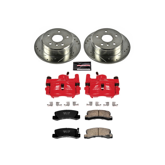 PowerStop Z23 Daily Driver Carbon-Fiber Ceramic Pads Drilled & Slotted Rotor & C
