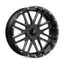 20X7 MSA Offroad Wheels Bandit Gloss Black Milled Wheel/Rim 4x156 ET0