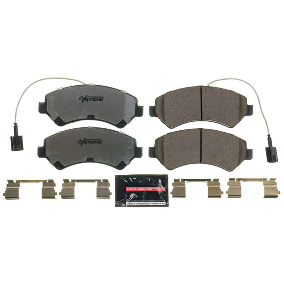 PowerStop Z36 Truck And Tow Carbon-Fiber Ceramic Brake Pads With Hardware