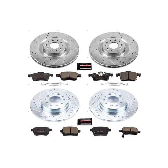 PowerStop Z23 Daily Driver Carbon-Fiber Ceramic Brake Pad and Drilled & Slotted