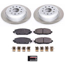 PowerStop Semi-Coated Rotor and Low-Dust Ceramic Brake Pad Kit