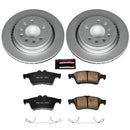 PowerStop Genuine Geomet Coated Rotor and Carbon-Fiber Ceramic Brake Pad Kit