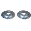 PowerStop Evolution Drilled Slotted Rotors Pair Rear For Mercedes-Benz CLA250