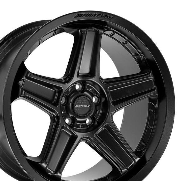 20x10.5 Defiant DF07 Satin Black 5x115 ET26 Wheel Rim