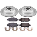 PowerStop Genuine Geomet Coated Rotor and Low-Dust Ceramic Brake Pad Kit