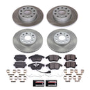 PowerStop Semi-Coated Rotor and Low-Dust Ceramic Brake Pad Kit