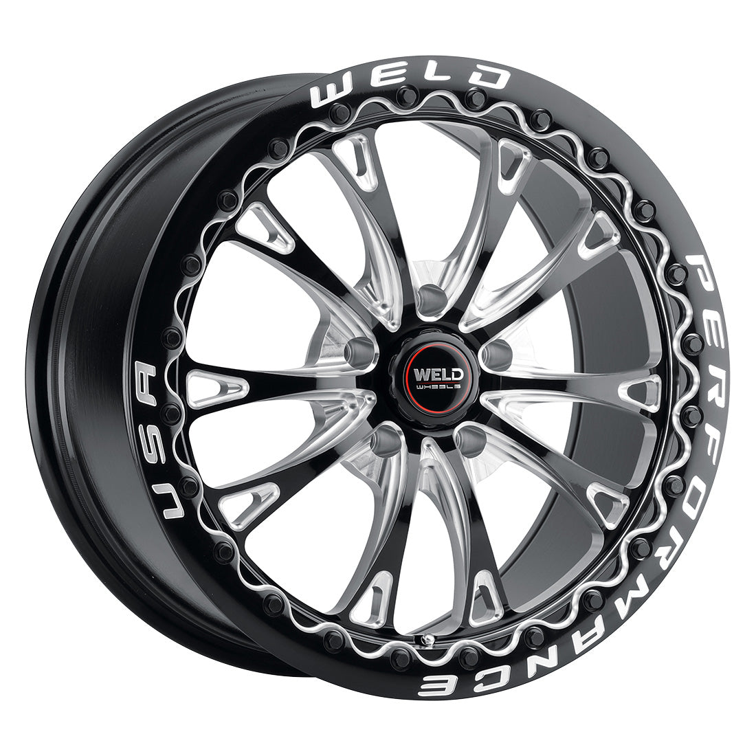 18x10.5 WELD Performance Belmont Beadlock Black 5x120.65 5x4.75 ET65 Wheel