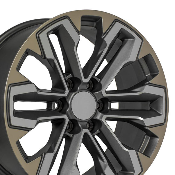 20" Replica CV69 fits Chevrolet Silverado 20 in. x 9 in. Gunmetal