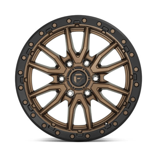 18x9 Fuel Off-Road D681 Rebel Matte Bronze Black Bead Ring 6x120 ET1 Wheel