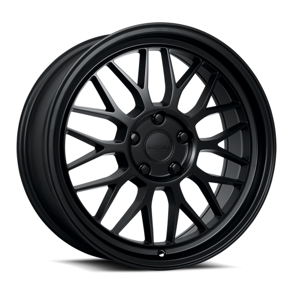 18x8 Katana KR06 Matte Black Wheel 5x120 ET40 CB72.56