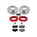 PowerStop Z23 Daily Driver Carbon-Fiber Ceramic Pads Drilled & Slotted Rotor & C