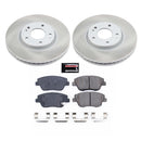 PowerStop Semi-Coated Rotor and Low-Dust Ceramic Brake Pad Kit