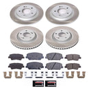 PowerStop Semi-Coated Rotor and Low-Dust Ceramic Brake Pad Kit