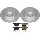 PowerStop Genuine Geomet Coated Rotor and Carbon-Fiber Ceramic Brake Pad Kit