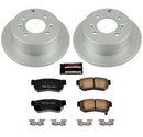 PowerStop Genuine Geomet Coated Rotor and Low-Dust Ceramic Brake Pad Kit