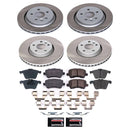 PowerStop Semi-Coated Rotor and Low-Dust Ceramic Brake Pad Kit