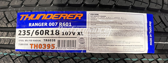 Thunderer Ranger 007 R601 HT Tire P235/60R18 107V BSW XL 2356018 235 60 18