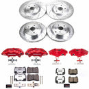 PowerStop Z26 Street Performance Ceramic Brake Pad, Drilled Slotted Rotor, and C