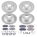 PowerStop Genuine Geomet Coated Rotor and Low-Dust Ceramic Brake Pad Kit