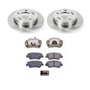 PowerStop OE Stock Replacement Low-Dust Ceramic Brake Pad, Rotor and Caliper Kit