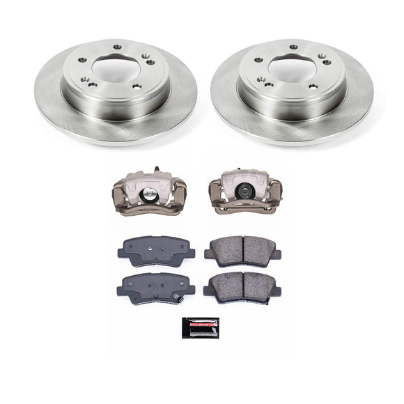 PowerStop OE Stock Replacement Low-Dust Ceramic Brake Pad, Rotor and Caliper Kit