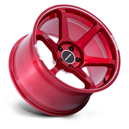 18x9.5 Motegi MR160 Battle VI Cherry Red Metallic 5x114.3 ET40 Wheel