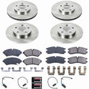 PowerStop OE Stock Replacement Low-Dust Ceramic Brake Pad and Rotor Kit