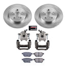 PowerStop OE Stock Replacement Low-Dust Ceramic Brake Pad, Rotor and Caliper Kit