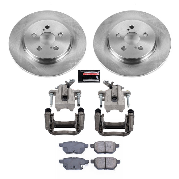 PowerStop OE Stock Replacement Low-Dust Ceramic Brake Pad, Rotor and Caliper Kit