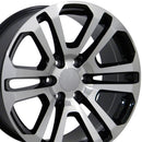 20" Replica Wheel CV99 Fits GMC Sierra Rim 20x9 Machined Wheel