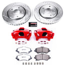 PowerStop Z36 Truck and SUV Ceramic Brake Pad, Drilled & Slotted Rotor, and Cali