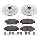 PowerStop Genuine Geomet Coated Rotor and Low-Dust Ceramic Brake Pad Kit