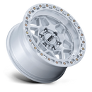 17x8.5 KMC KM553 Torx Gloss Silver With Machined Face 6x139.7 ET25 CB106.1 Wheel