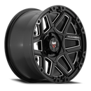 18x9 Mamba M23 Gloss Black W/ Machined Ball Cut 5x127 5x5 ET-12 Wheel Rim-4