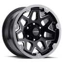 18x9 Vision 416 Se7en Gloss Black Milled Spoke Wheel 5x114.3 ET12 CB83-2