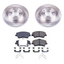 PowerStop OE Stock Replacement Low-Dust Ceramic Brake Pad and Rotor Kit