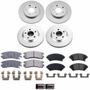 PowerStop Genuine Geomet Coated Rotor and Low-Dust Ceramic Brake Pad Kit