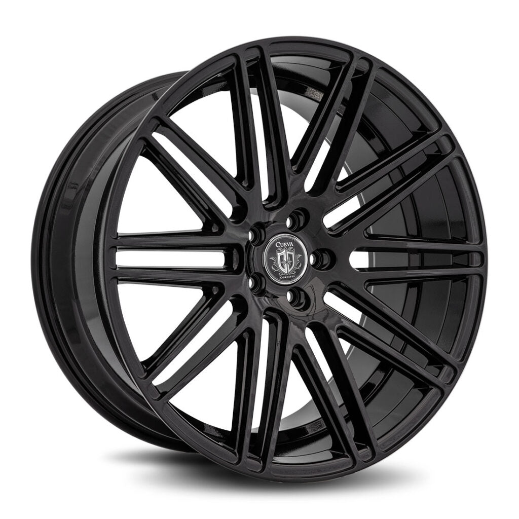 22x10.5 Curva C50 Gloss Black 5x112 ET40 wheel/rim