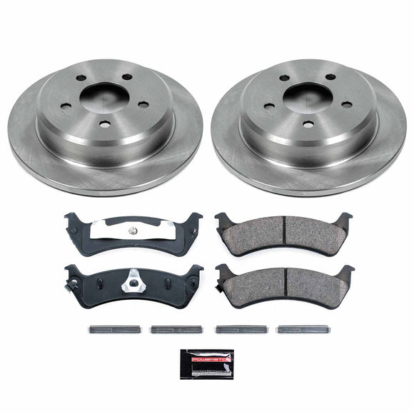 PowerStop OE Stock Replacement Low-Dust Ceramic Brake Pad and Rotor Kit