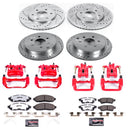 PowerStop Z36 Truck and SUV Ceramic Brake Pad, Drilled & Slotted Rotor, and Cali