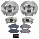 PowerStop OE Stock Replacement Low-Dust Ceramic Brake Pad, Rotor and Caliper Kit