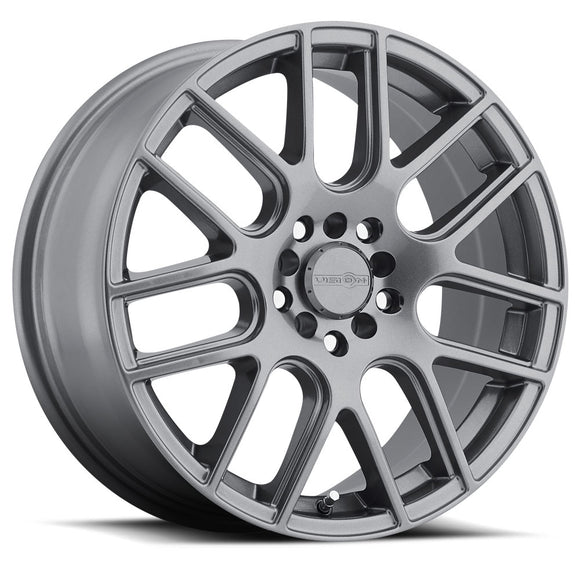15x6.5 Vision 426H Cross Gunmetal 5x108 5x114.3 5x4.25 5x4.5 ET38 Wheel