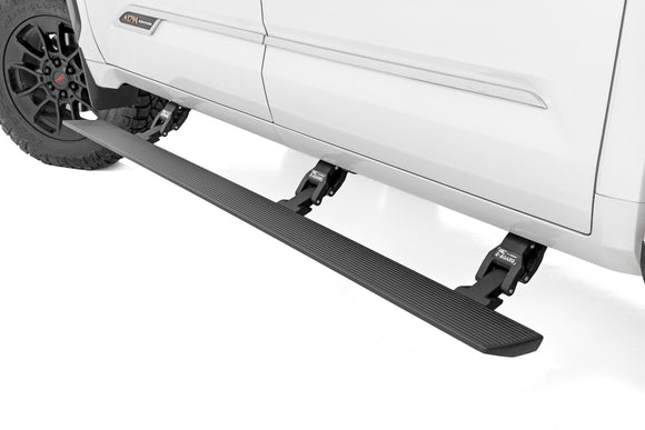 Rough Country Power Running Boards Lighted For CrewMax Toyota Tundra 22-23