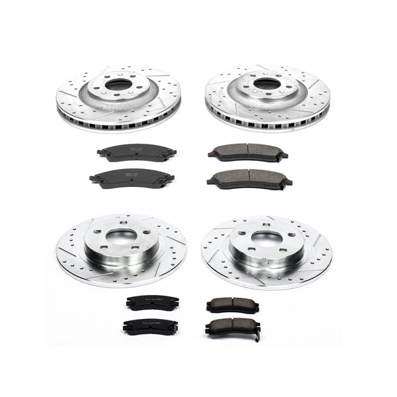 PowerStop Z23 Daily Driver Carbon-Fiber Ceramic Brake Pad and Drilled & Slotted